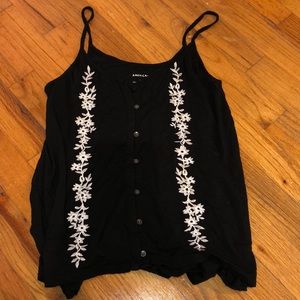 Black and white tank top